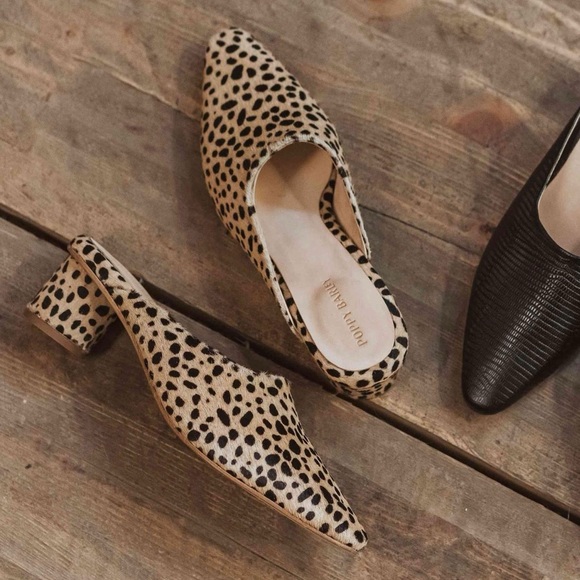 Poppy Barley Shoes - Poppy Barley pointed toe heeled slip on shoe size 8.5